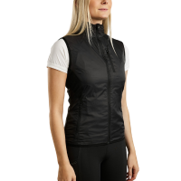 Veste sans manches MoRegina légère Foil logo femme Noir