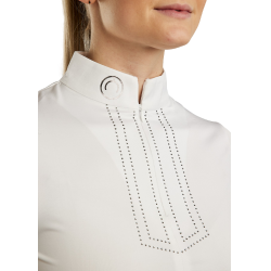 Polo de concours Montar MoViolet crystal gun metal femme Blanc