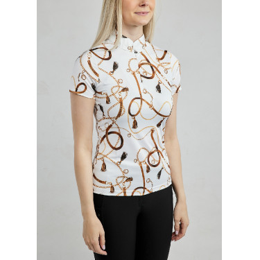 Polo manches courtes Montar imprimé Haily Bridle femme Polo manches courtes Montar imprimé Haily Bridle femme