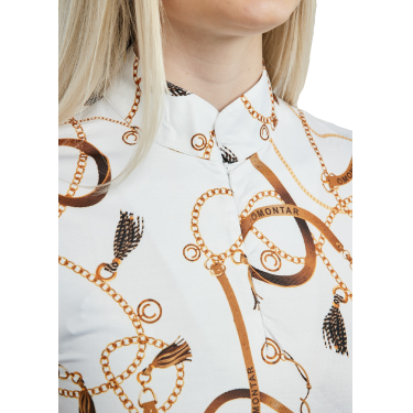 Polo manches courtes Montar imprimé Haily Bridle femme Polo manches courtes Montar imprimé Haily Bridle femme