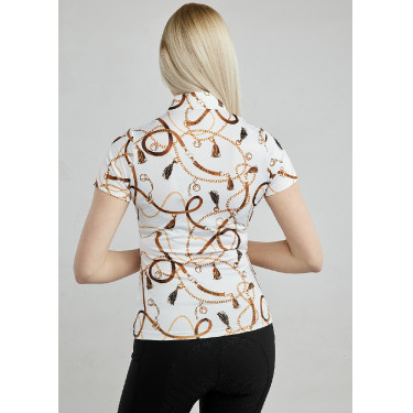Polo manches courtes Montar imprimé Haily Bridle femme Polo manches courtes Montar imprimé Haily Bridle femme