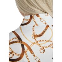 Polo manches courtes Montar imprimé Haily Bridle femme Blanc Polo manches courtes Montar imprimé Haily Bridle femme Blanc