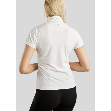 Polo raffiné Montar MoZitta Pintucks et crystals gun metal femme Polo raffiné Montar MoZitta Pintucks et crystals gun metal femme