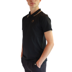 Polo manches courtes Montar MoDrake col et logo contrasté homme