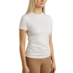 T-shirt maille manches courtes Montar MoStella logo imprimé au laser femme