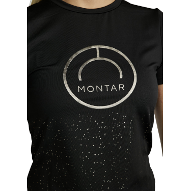 T-shirt manches courtes Montar MoSille Junior logo imprimé gun metal femme T-shirt manches courtes Montar MoSille Junior logo imprimé gun metal femme