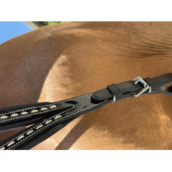 Flèche de martingale Pénélope Point sellier Noir Flèche de martingale Pénélope Point sellier Noir