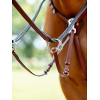 Collier de chasse avec martingale LeMieux Chestnut Marron