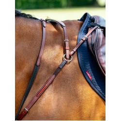 Collier de chasse avec martingale LeMieux Chestnut Marron Collier de chasse avec martingale LeMieux Chestnut Marron