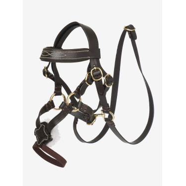 Bridon à muserolle croisée LeMieux Toy Pony Marron