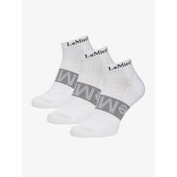 Chaussettes de sport LeMieux par 3 Blanc