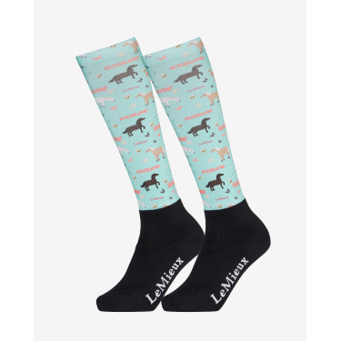 Chaussettes Harlow Mini LeMieux Froostie Poney imprimé Chaussettes Harlow Mini LeMieux Froostie Poney imprimé
