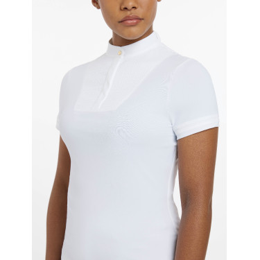 Chemise de concours LeMieux Sophia manches courtes Blanc