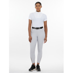Pantalon d'équitation à basanes silicone Imogen Gris clair