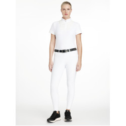 Pantalon d'équitation à basanes silicone Imogen Blanc