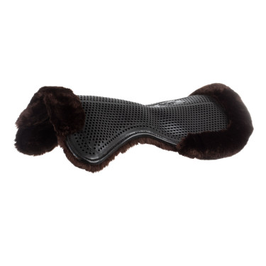 Amortisseur Acavallo Classic Gel et mouton Noir / laine marron