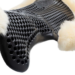 Amortisseur Acavallo mouton réhausseur avant Noir / mouton naturel