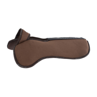 Amortisseur poches configurables et rehausse avant et arrière Piuma WFS en suède Acavallo Marron