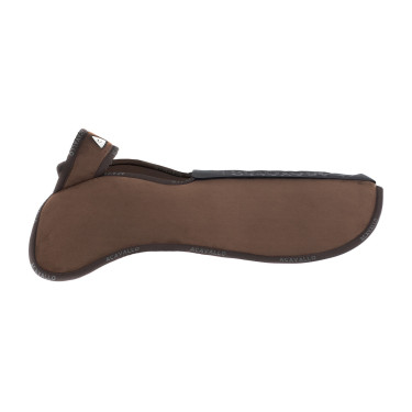 Amortisseur poches configurables et rehausse avant et arrière Piuma WFS en suède Acavallo Marron