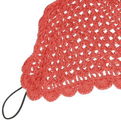 Bonnet chasse-mouches long Equestro Rouge