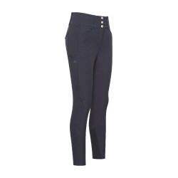 Pantalon d'équitation Euro-Star Aurelia Connect FullGrip femme Nuit Bleu marine