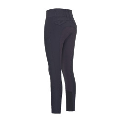 Pantalon d'équitation Euro-Star Aurelia Connect FullGrip femme Nuit Bleu marine