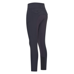 Pantalon d'équitation Euro-Star Aurelia Connect FullGrip femme Nuit Bleu marine
