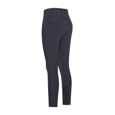 Pantalon d'équitation Euro-Star Aurelia Connect FullGrip femme Nuit Bleu marine
