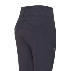 Pantalon d'équitation Euro-Star Aurelia Connect FullGrip femme Nuit Bleu marine