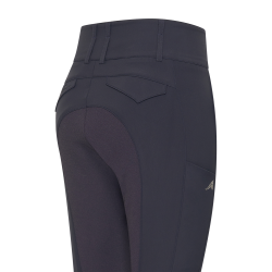 Pantalon d'équitation Euro-Star Aurelia Connect FullGrip femme Nuit Bleu marine
