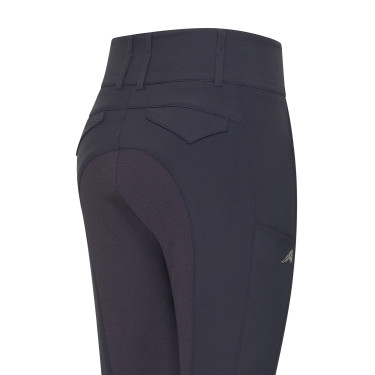Pantalon d'équitation Euro-Star Aurelia Connect FullGrip femme Nuit Bleu marine