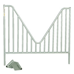 Grille de porte de box 1,20 m pour écurie cheval