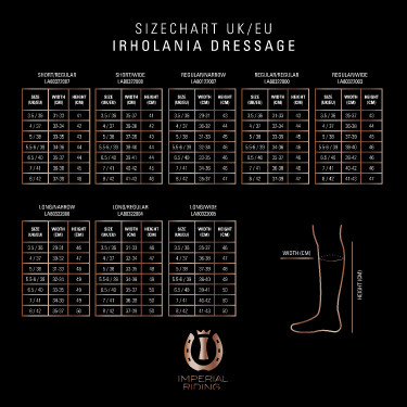 Bottes d'équitation Impérial Riding Olania Dressage Longue/Étroite