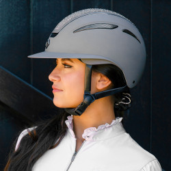 Casque Imperial Riding Olania Deluxe big visor Gris