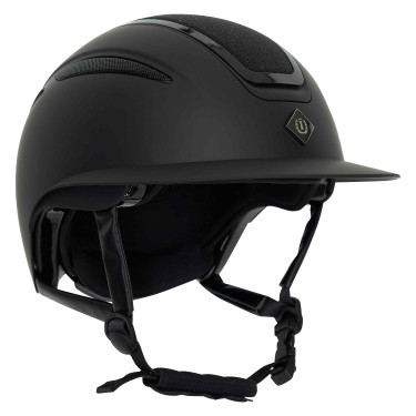 Casque Imperial Riding Olania Deluxe big visor Noir glitter