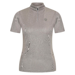 Polo manches courtes Imperial Riding Marla femme Charbon de bois Gris