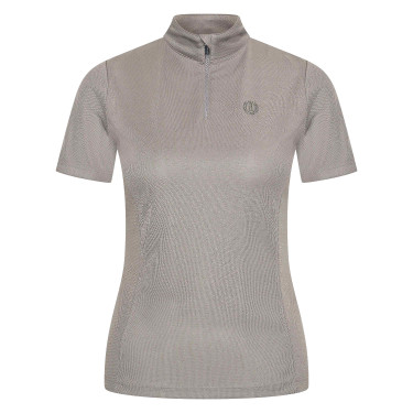 Polo manches courtes Imperial Riding Marla femme Charbon de bois Gris
