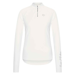 Polo manches longues Imperial Riding Parla femme Blanc