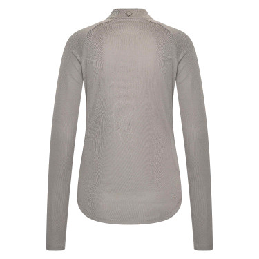 Polo manches longues Imperial Riding Parla femme Charbon de bois Gris