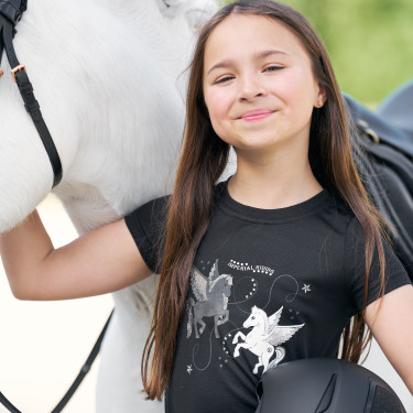 T-shirt Imperial Riding Star Sky enfant Noir T-shirt Imperial Riding Star Sky enfant Noir