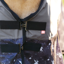 Couverture anti-mouches et pluie Imperial Riding Super-dry AOP Gris pixie dust AOP Motifs