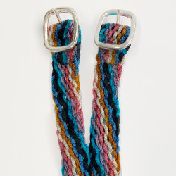 Lanières d'éperons en nylon tressé Multi Multi-couleurs Lanières d'éperons en nylon tressé Multi Multi-couleurs