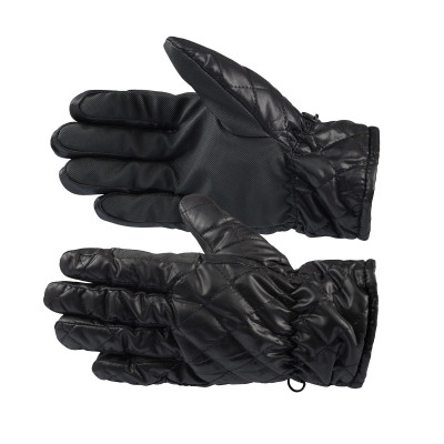 Gants d'hiver en tricot surpiqués Horze Noir