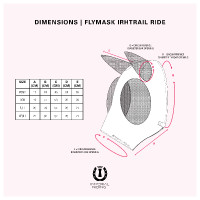 Máscara anti-moscas con nariz Imperial Riding Trail ride Rose Máscara anti-moscas con nariz Imperial Riding Trail ride Rose