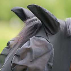Máscara anti-moscas con nariz Imperial Riding Trail ride Noir Máscara anti-moscas con nariz Imperial Riding Trail ride Noir