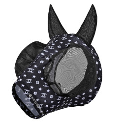 Masque anti-mouches Imperial Riding Trail ride Noir AOP Motifs Masque anti-mouches Imperial Riding Trail ride Noir AOP Motifs