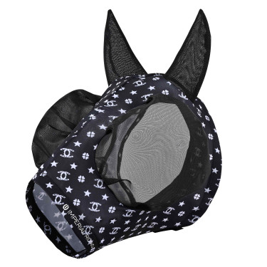 Masque anti-mouches Imperial Riding Trail ride Noir AOP Motifs Masque anti-mouches Imperial Riding Trail ride Noir AOP Motifs