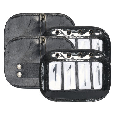 Nummer van de wedstrijd Imperial Riding Square per 2 Noir shiny Nummer van de wedstrijd Imperial Riding Square per 2 Noir shiny