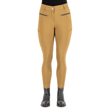 Pantalon d'équitation HV Polo Favourite Sporty FullGrip Paille Marron