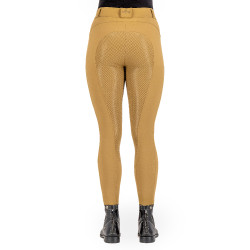 Pantalon d'équitation HV Polo Favourite Sporty FullGrip Paille Marron